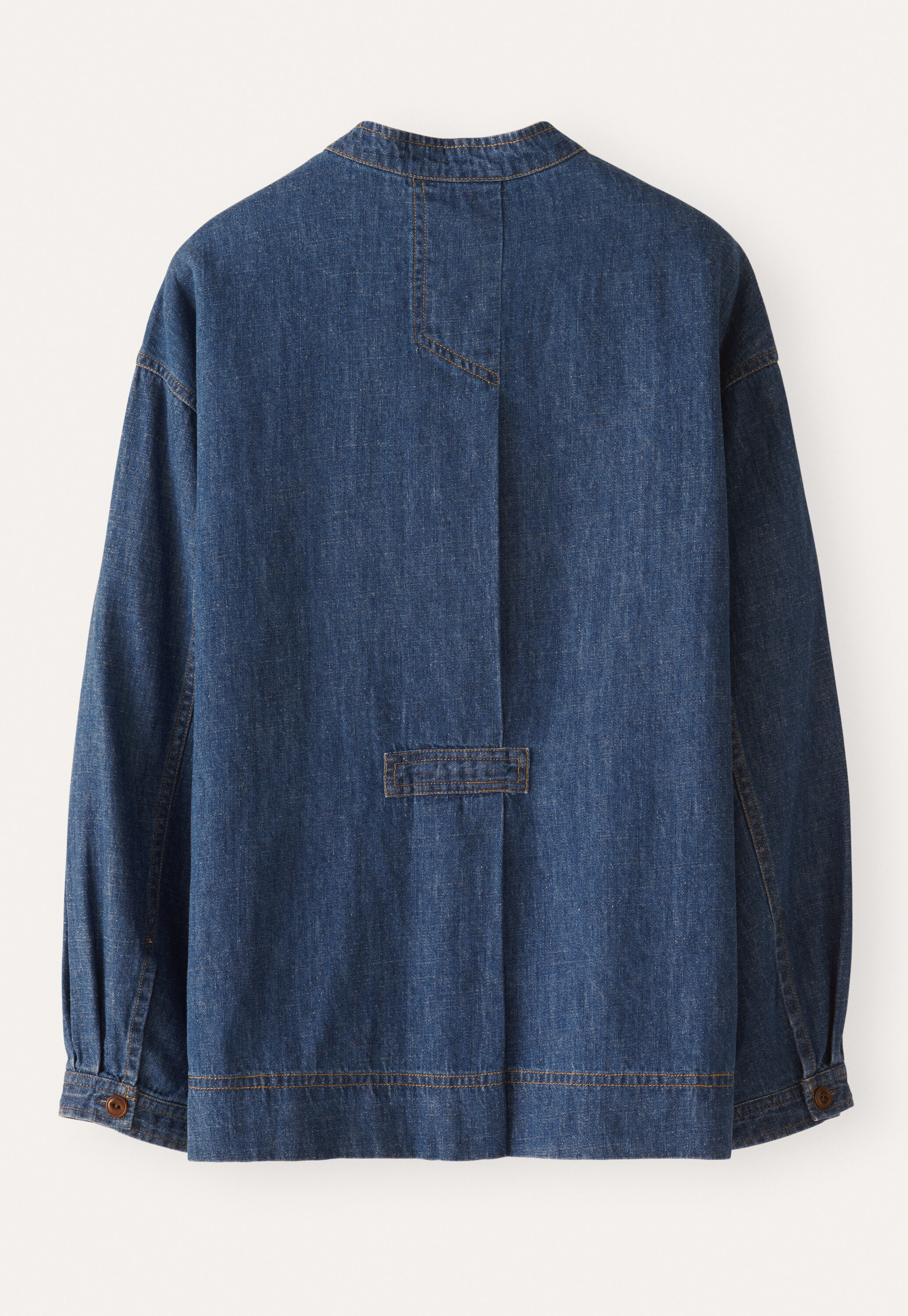 Indigo overshirt, Dark denim, large