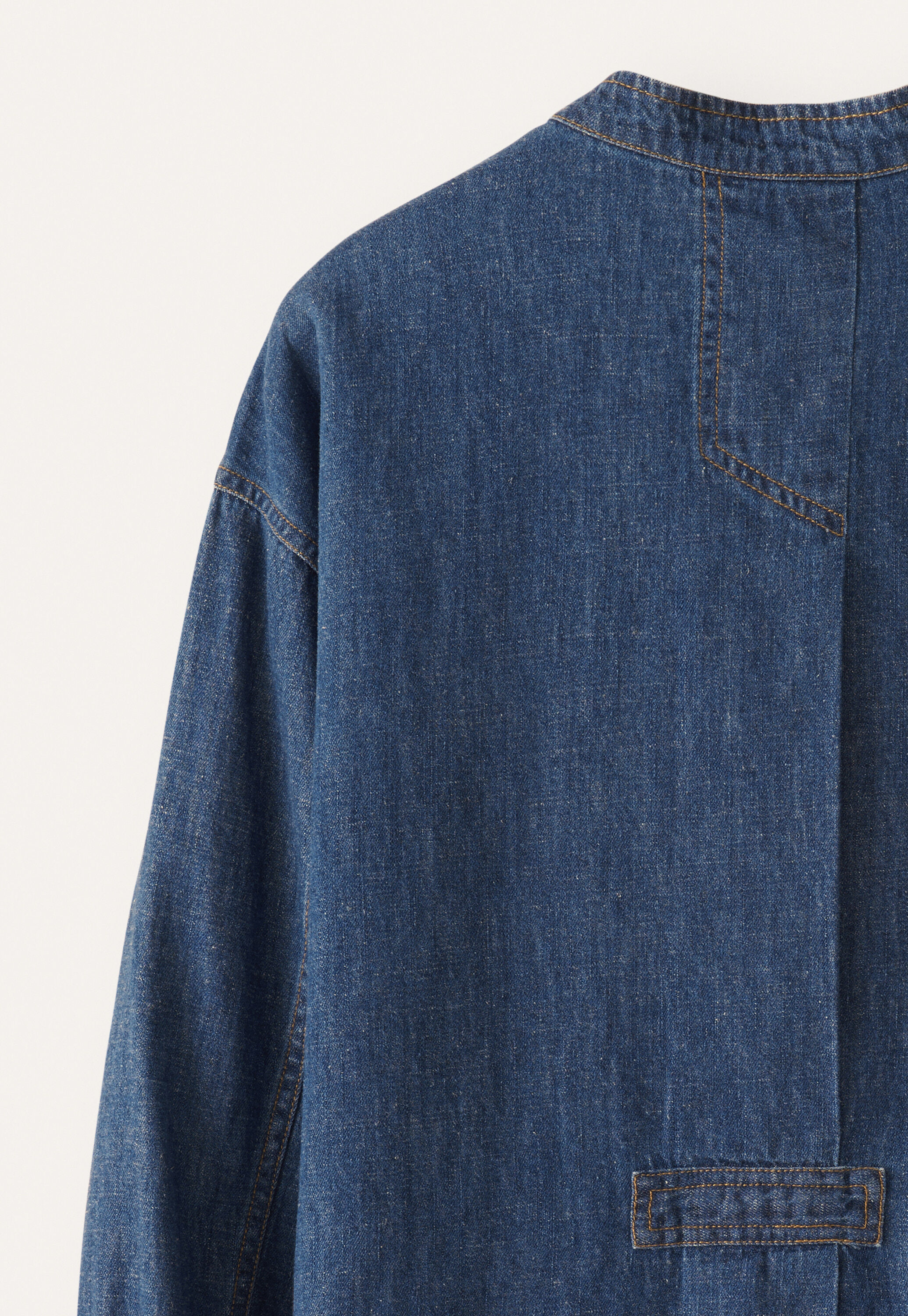 Indigo overshirt, Dark denim, large