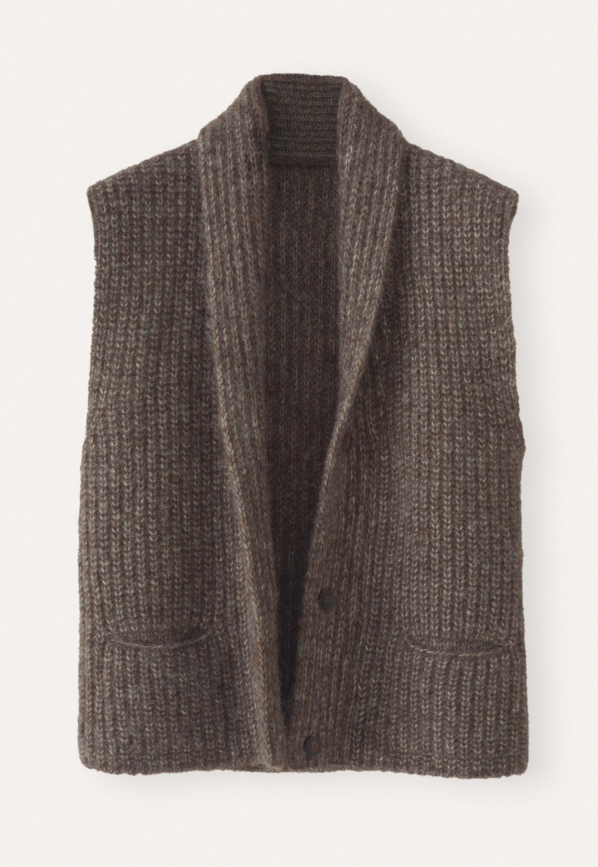 Shawl-collar cardigan