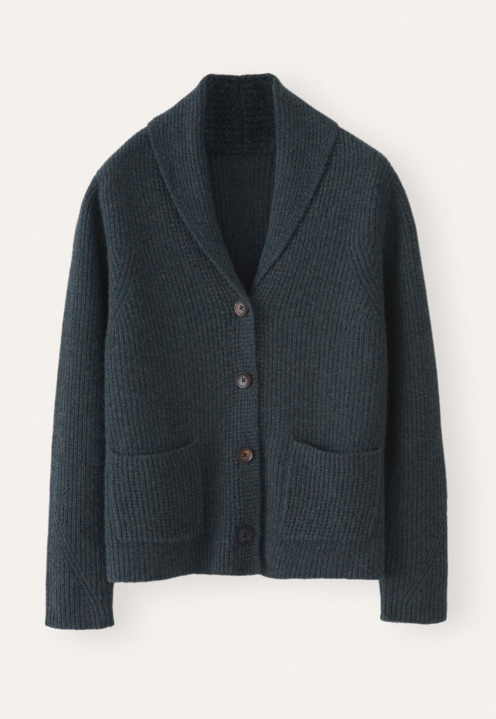 Shawl-collar cardigan