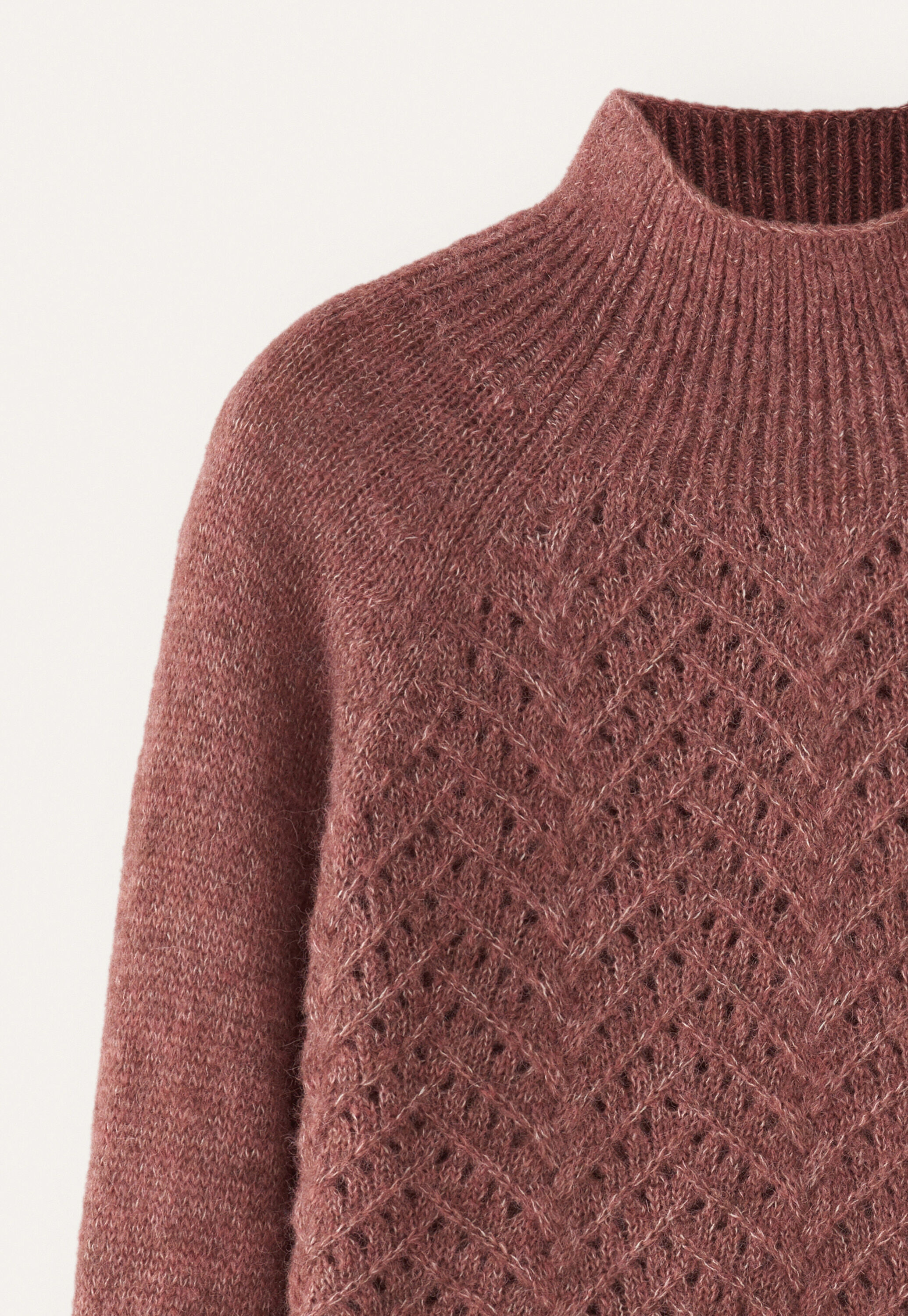 Cable-stitch sweater