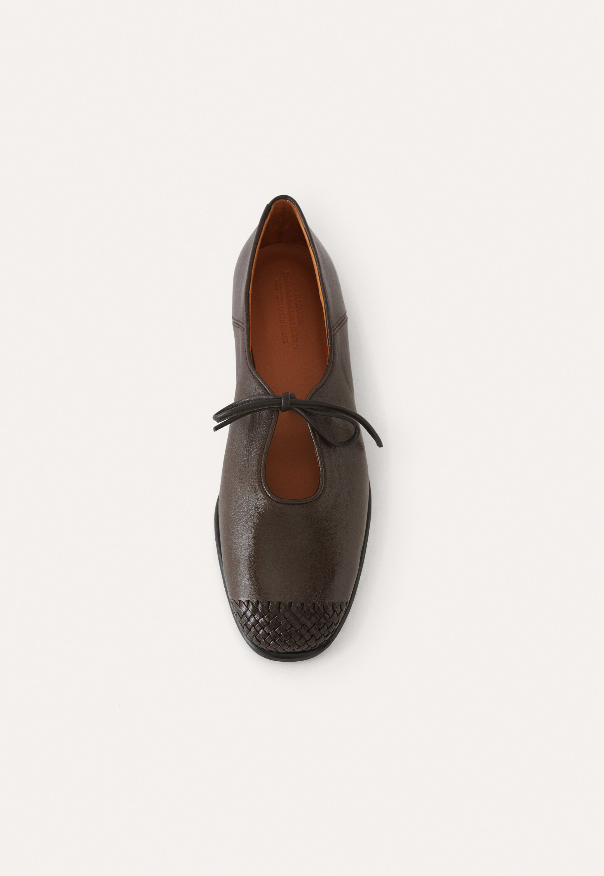 Tie-front shoes