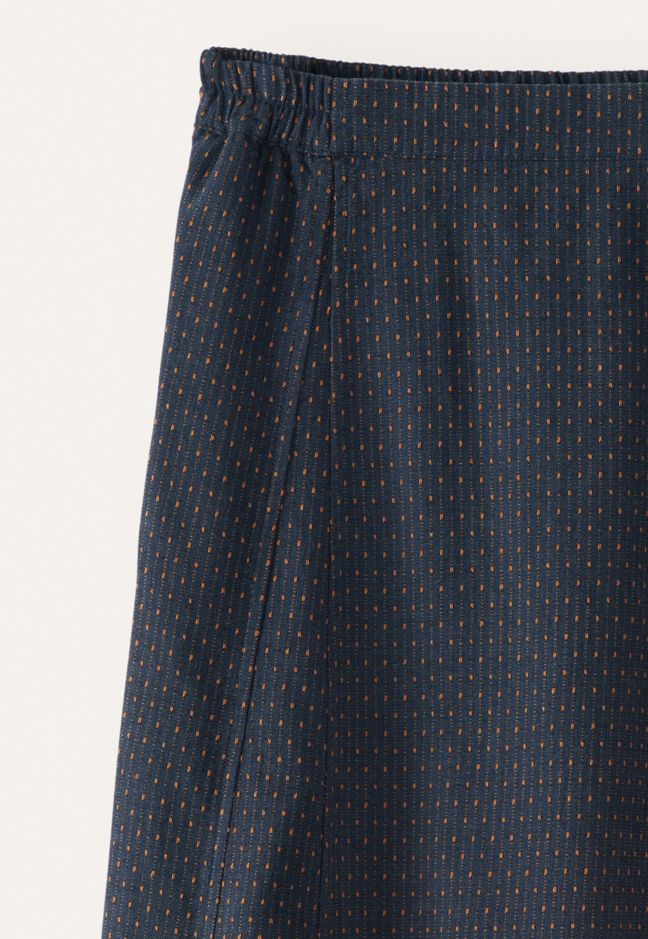 Long godet skirt, Petrol rust, large