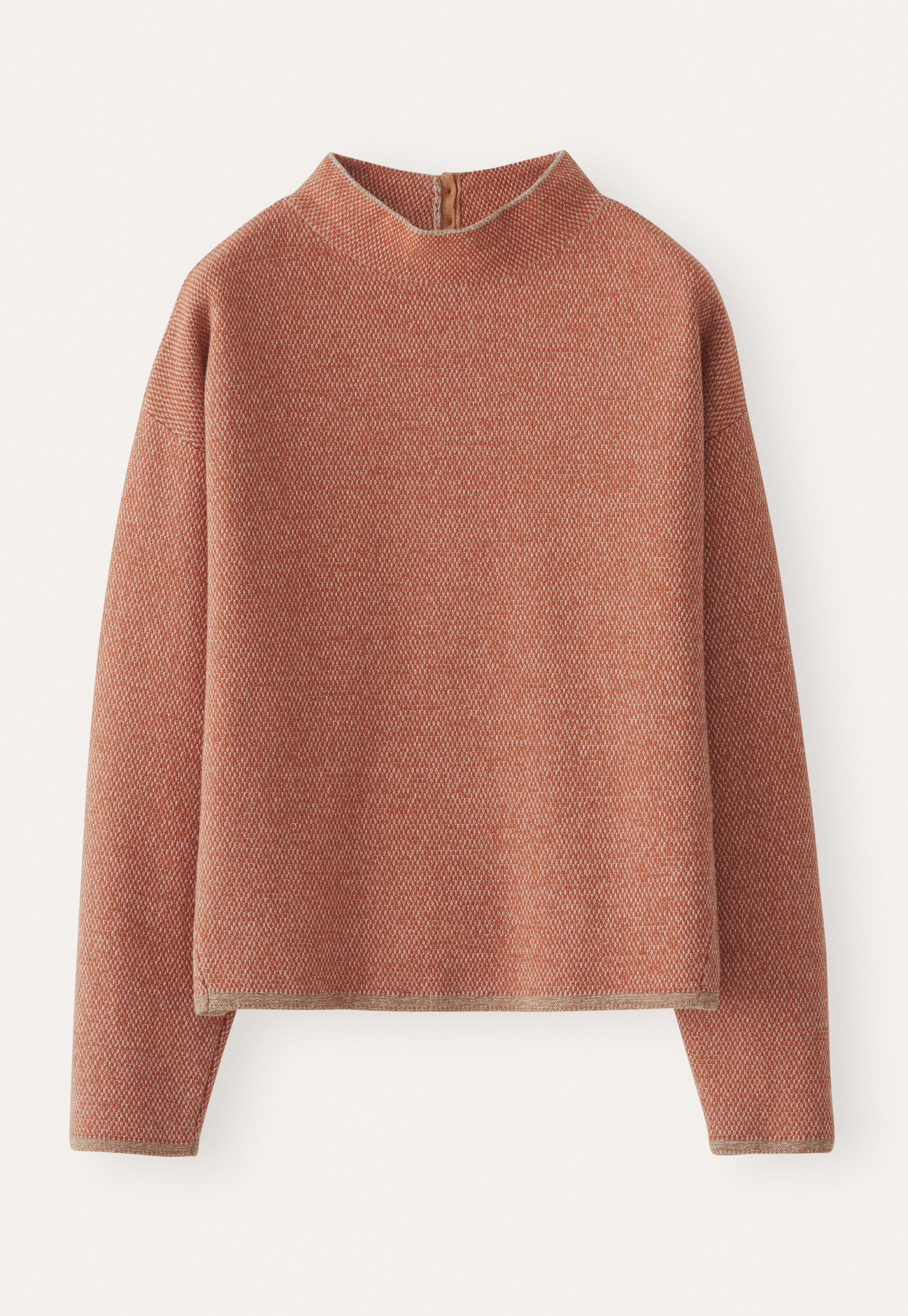 Inlay-stitch sweater
